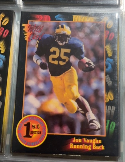 1991 Wild Card #25 Jon Vaughn — front
