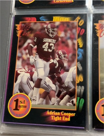 1991 Wild Card Draft #53 Adrian Cooper — front