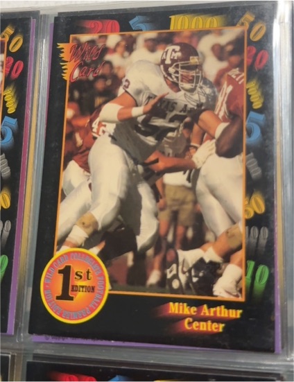 1991 Wild Card 1st Edition #133 Mike Arthur — front
