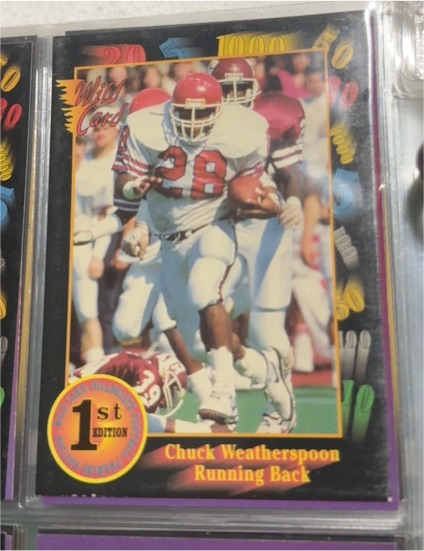 1991 Wild Card 1st Edition #134 Chuck Weatherspoon — front