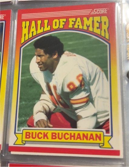 1990 Score #600 Buck Buchanan — front