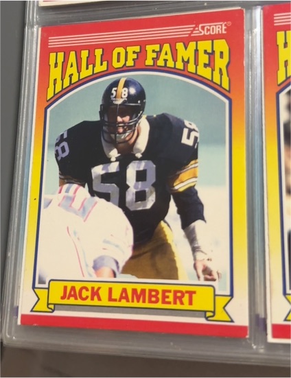 1990 Score #598 Jack Lambert — front