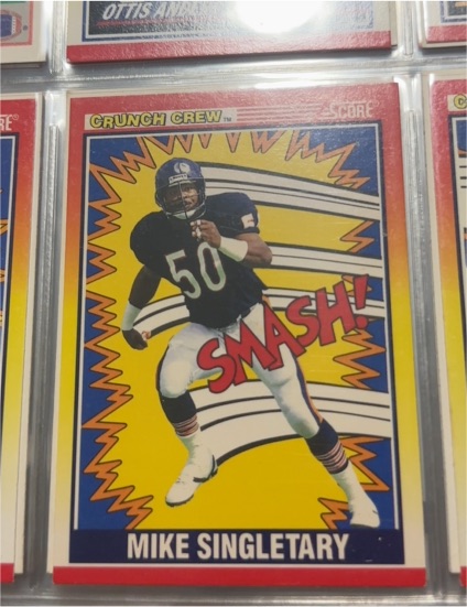 1990 Score #554 Mike Singletary — front