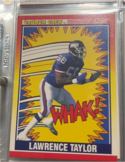 1990 Score #552 Lawrence Taylor — front
