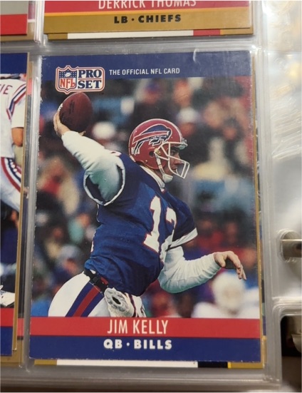 1990 Pro Set #40 Jim Kelly — front