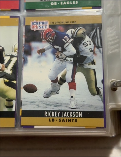 1990 Pro Set #214 Rickey Jackson — front