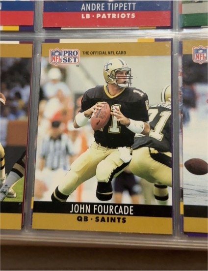 1990 Pro Set #212 John Fourcade — front
