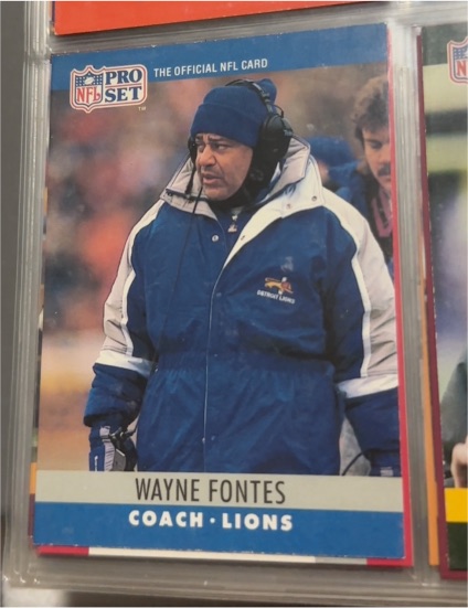1990 Pro Set #106 Wayne Fontes — front