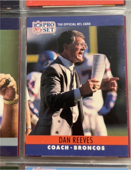 1990 Pro Set #94 Dan Reeves — front