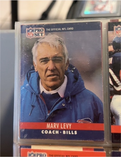 1990 Pro Set #48 Marv Levy — front