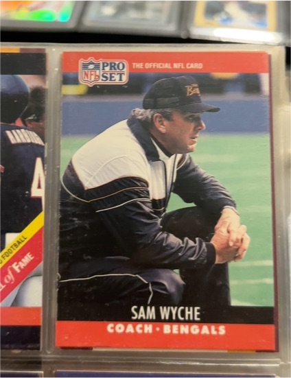 1990 Pro Set #68 Sam Wyche — front