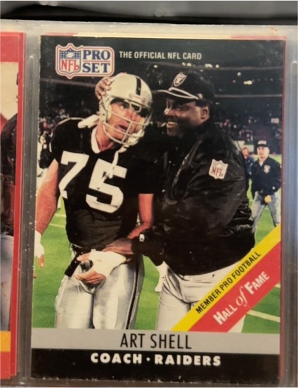 1990 Pro Set #161a Art Shell — front
