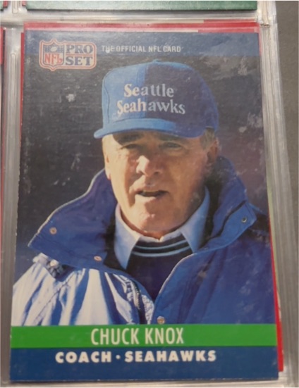 1990 Pro Set #308 Chuck Knox — front