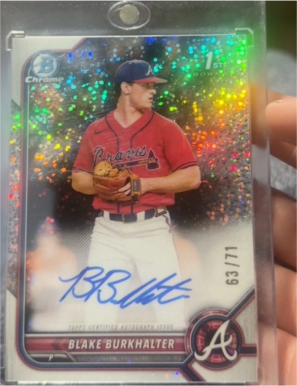 2022 Bowman Chrome #63/71 Blake Burkhalter — front