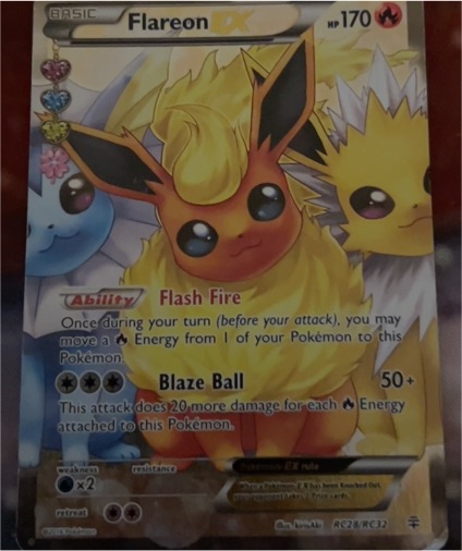 2016 Pokémon Generations Radiant Collection #RC28 Flareon EX — front
