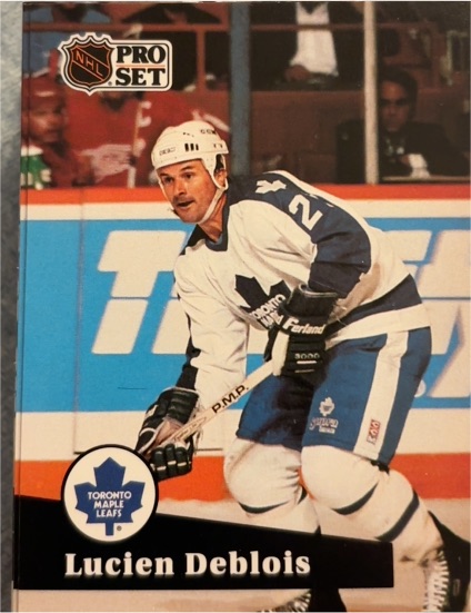 1991-92 Pro Set #491 Lucien Deblois — front