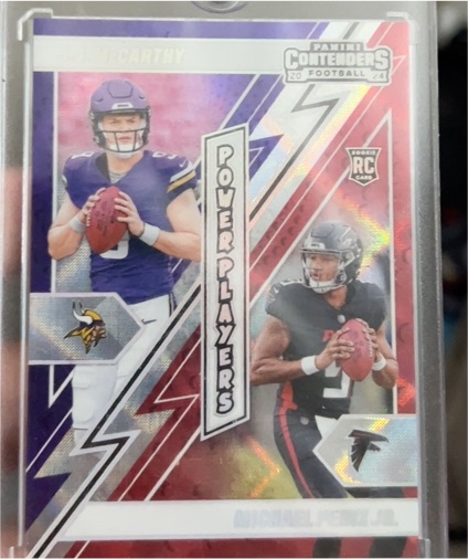 2024 Panini Contenders Power Players J.J. McCarthy & Michael Penix Jr. — front