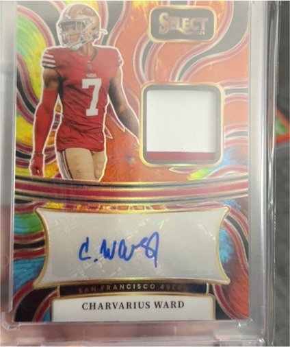 2024 Panini Select Signature Memorabilia Charvarius Ward — front