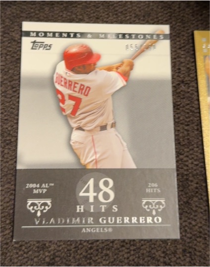 2007 Topps Moments & Milestones #48 Vladimir Guerrero — front