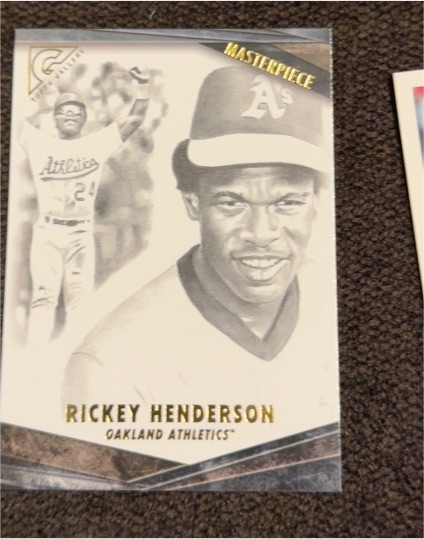 2018 Topps Gallery Masterpiece #M-17 Rickey Henderson — front