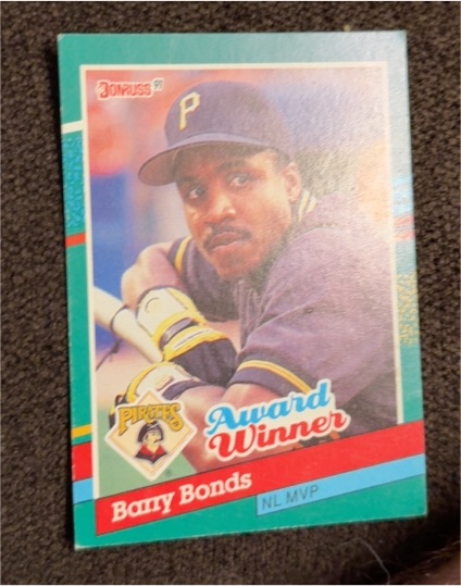 1991 Donruss #762 Barry Bonds Award Winner NL MVP — front
