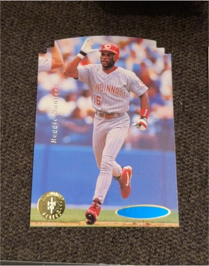 1995 Upper Deck SP Championship Die-Cut #34 Reggie Sanders — front
