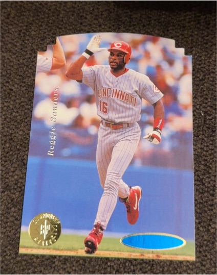 1995 Upper Deck SP Championship Series Die-Cut #unknown Reggie Sanders — front