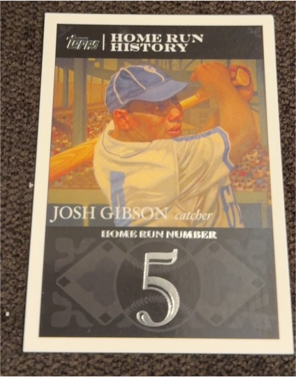 2007 Topps Home Run History #5 Josh Gibson — front