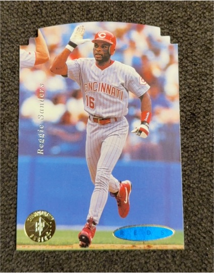 1995 Upper Deck SP Championship Die Cuts #34 Reggie Sanders — front