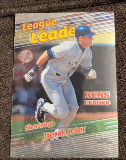 1999 Topps League Leaders #230 Derek Jeter — front