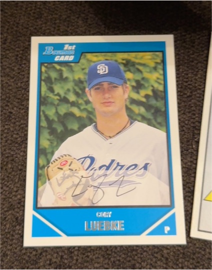 2007 Bowman Draft Picks & Prospects #BDPP7 Cory Luebke — front