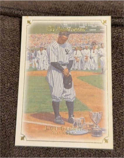 2007 Upper Deck Masterpieces #8 Lou Gehrig — front
