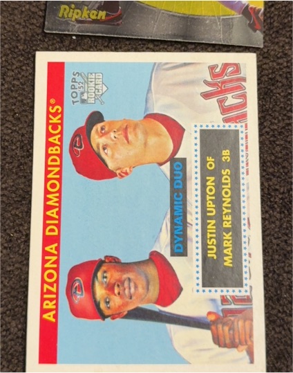 2007 Topps Rookie 1952 Edition #DD7 Justin Upton / Mark Reynolds — front