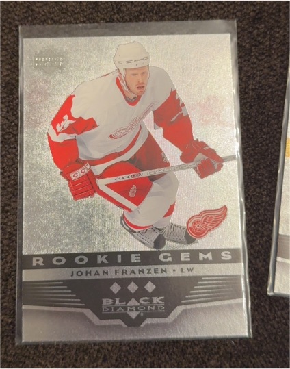 2005-06 Upper Deck Black Diamond #158 Johan Franzen Rookie Gems — front