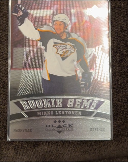 2006-07 Upper Deck Black Diamond #168 Mikko Lehtonen Rookie Gems — front