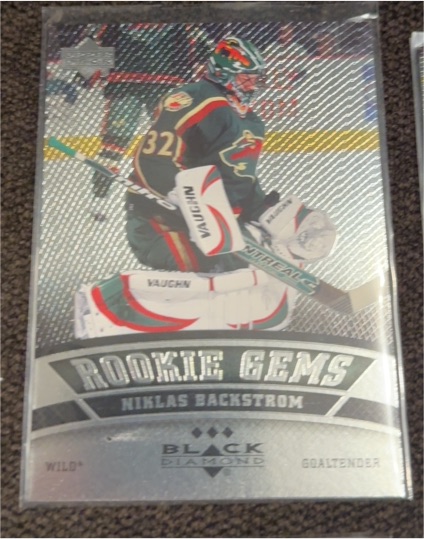 2006-07 Upper Deck Black Diamond #164 Niklas Backstrom Rookie Gems — front