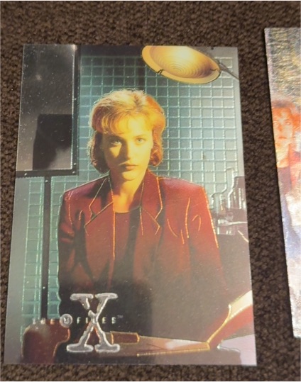 1995 Topps The X-Files Season 1 Chromium Insert #X4 Dana Scully — front