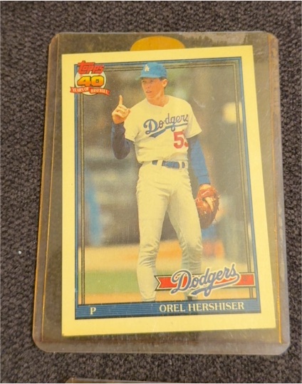 1991 Topps #690 Orel Hershiser — front