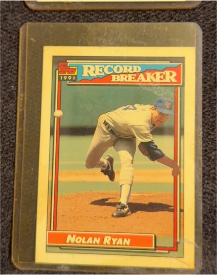 1991 Topps #4 Nolan Ryan Record Breaker — front