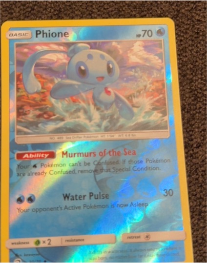 2018 Pokémon Dragon Majesty #30 Phione — front