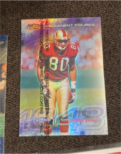 1999 Topps Finest Prominent Figures #PF54 Jerry Rice — front