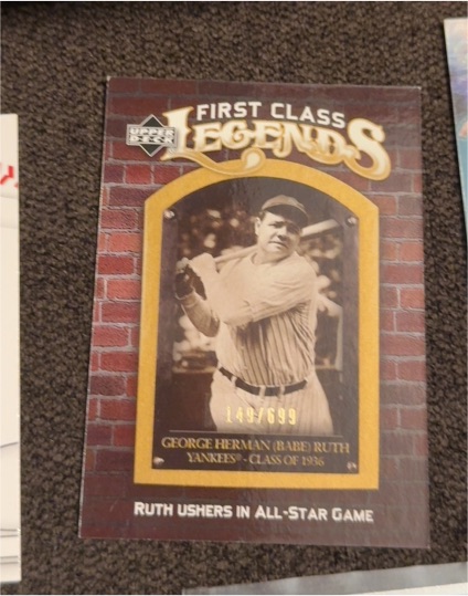 2006 Upper Deck First Class Legends #FCL-9 George Herman (Babe) Ruth — front