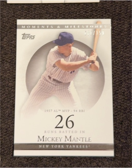 2007 Topps Moments & Milestones #78 Mickey Mantle — front