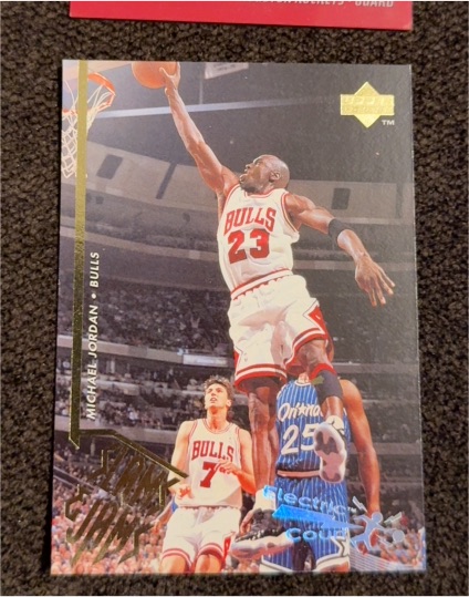 1995-96 Upper Deck #352 Michael Jordan Slams and Jams Chicago Bulls — front
