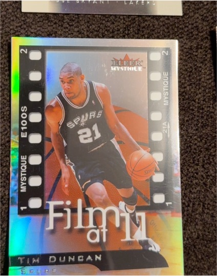 2000-01 Fleer Mystique Film at Eleven #FE5 Tim Duncan — front