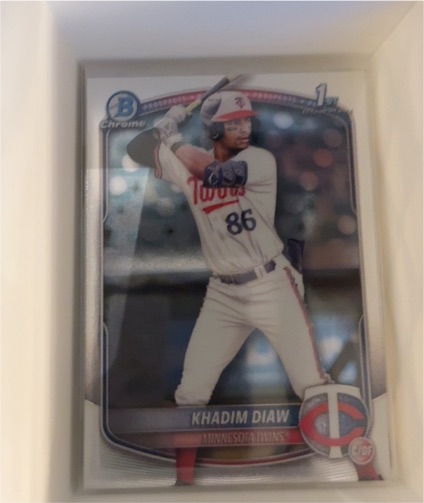 2025 Bowman Chrome Prospects #BP-77 Khadim Diaw — front