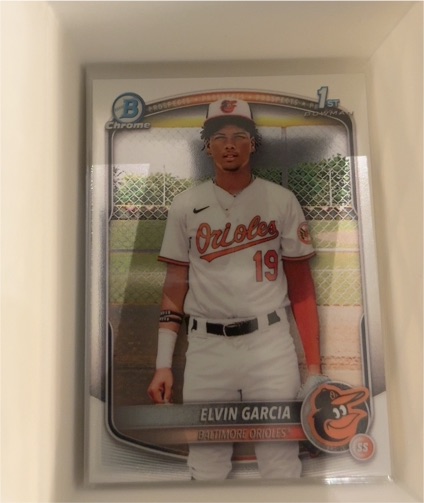 2025 Bowman Chrome Prospects #BCP-124 Elvin Garcia — front