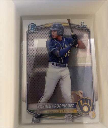 2025 Bowman Chrome #BCP-36 Yophery Rodriguez — front