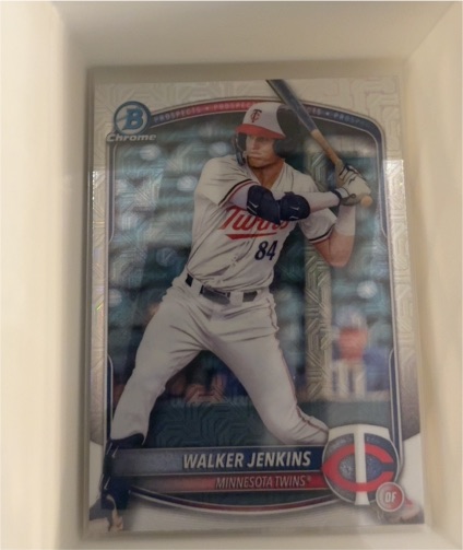 2025 Bowman Chrome Prospects #BCP-1 Walker Jenkins — front