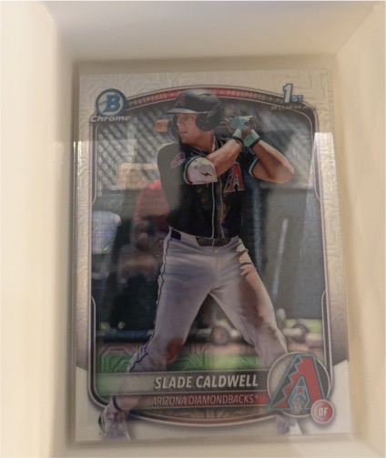 2025 Bowman Chrome #BCP-21 Slade Caldwell — front